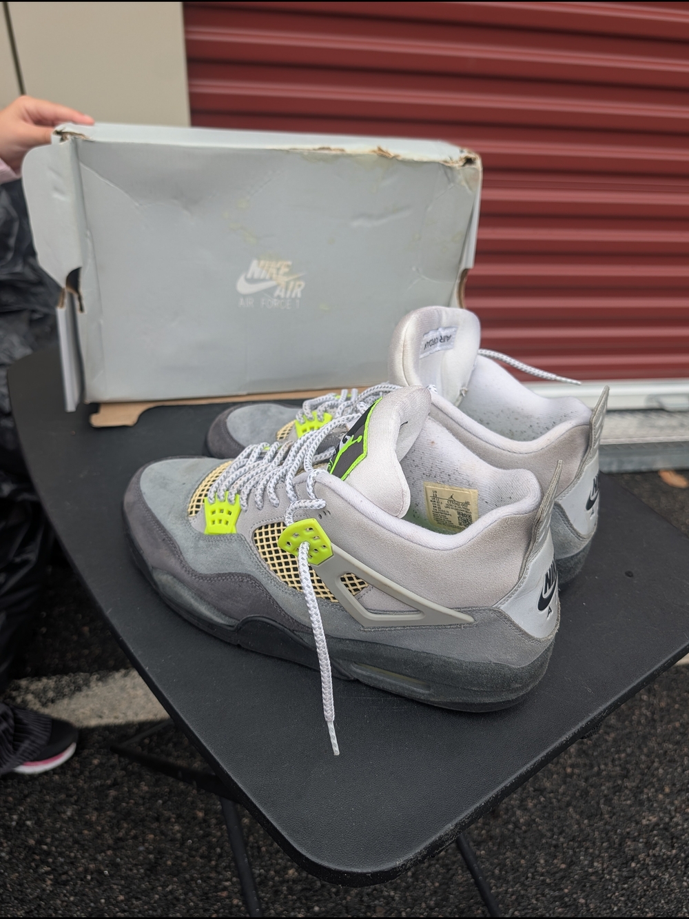 Nike Air Jordan 4 Retro Grey Volt Accents